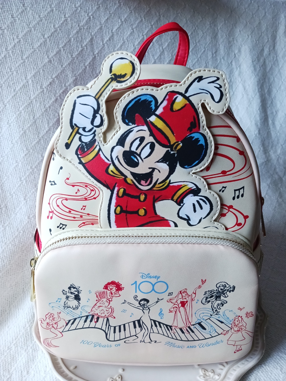 Loungefly × Disney 100 Years Anniversary Mickey Mouse Band Leader Mini Backpack